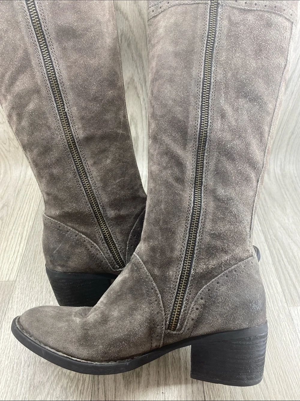 Born Women's Over-The-Knee Suede Boots in Dark Brown
